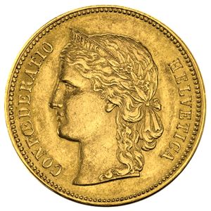 20 Francs Gold Helvetia