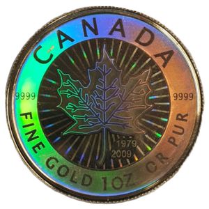Gold Canada Maple Leaf Hologramm Münzsatz 2009