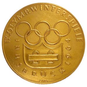 Gold Medaille Olympische Winterspiele Innsbruck 1964
