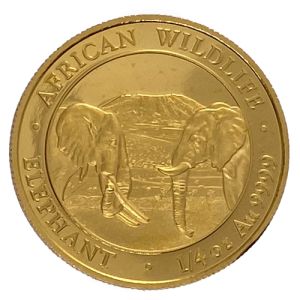 1/4 oz Gold Somalia Elefant 2020