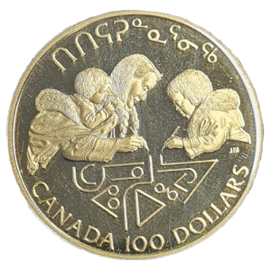 1/4 oz Gold Canada 100 dollar 1990 Alphabetisierung