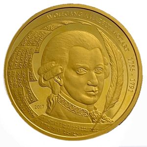 1 oz Gold Palau Mozart 2017