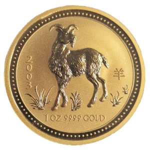 1 oz Gold Ziege 2003,  Lunar Serie I