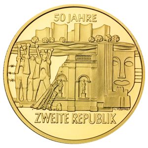 16 Gramm Gold 50 Jahre Zweite Republik
