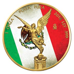 1 oz Silber Libertad 2023 – Flagge von Mexiko, Art Color Collection