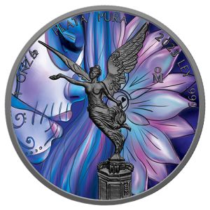 1 oz Silber Libertad 2023 – Lotusblume, Art Color Collection