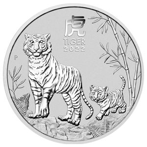 1/2 oz Silbermünze Tiger 2022, Lunar Serie III 
