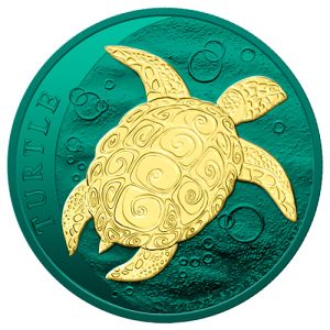 1 oz Silber Schildkröte 2022 – Hawksbill Space Turtle